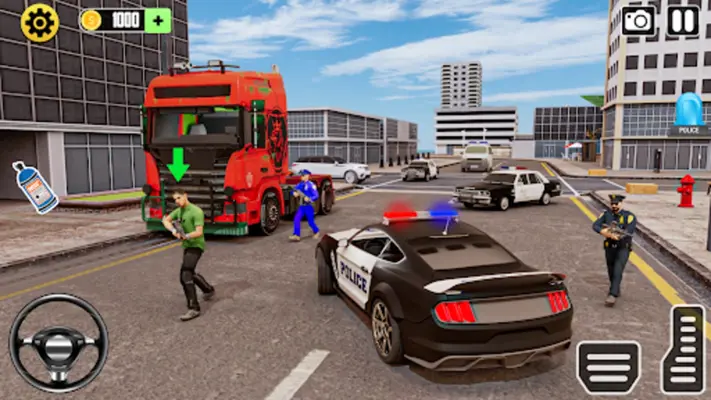 US Police Cop Car Driving Game android App screenshot 1